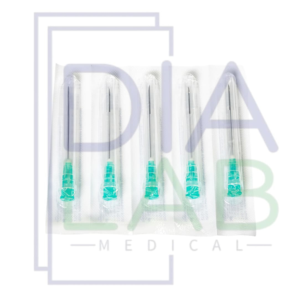 Игла для шприца 21G (0.8х40 мм) 5 штук инъекционная медицинская одноразовая стерильная