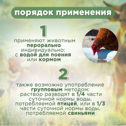 Раствор для орального применения от внутренних и наружных паразитов для сельскохозяйственных животных, птицы, пушных зверей и собак Иверсан (АВЗ), 100мл Ивермектин