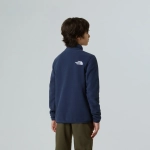 Детская флисовая кофта The North Face Teen Glacier 1/4 Zip синяя