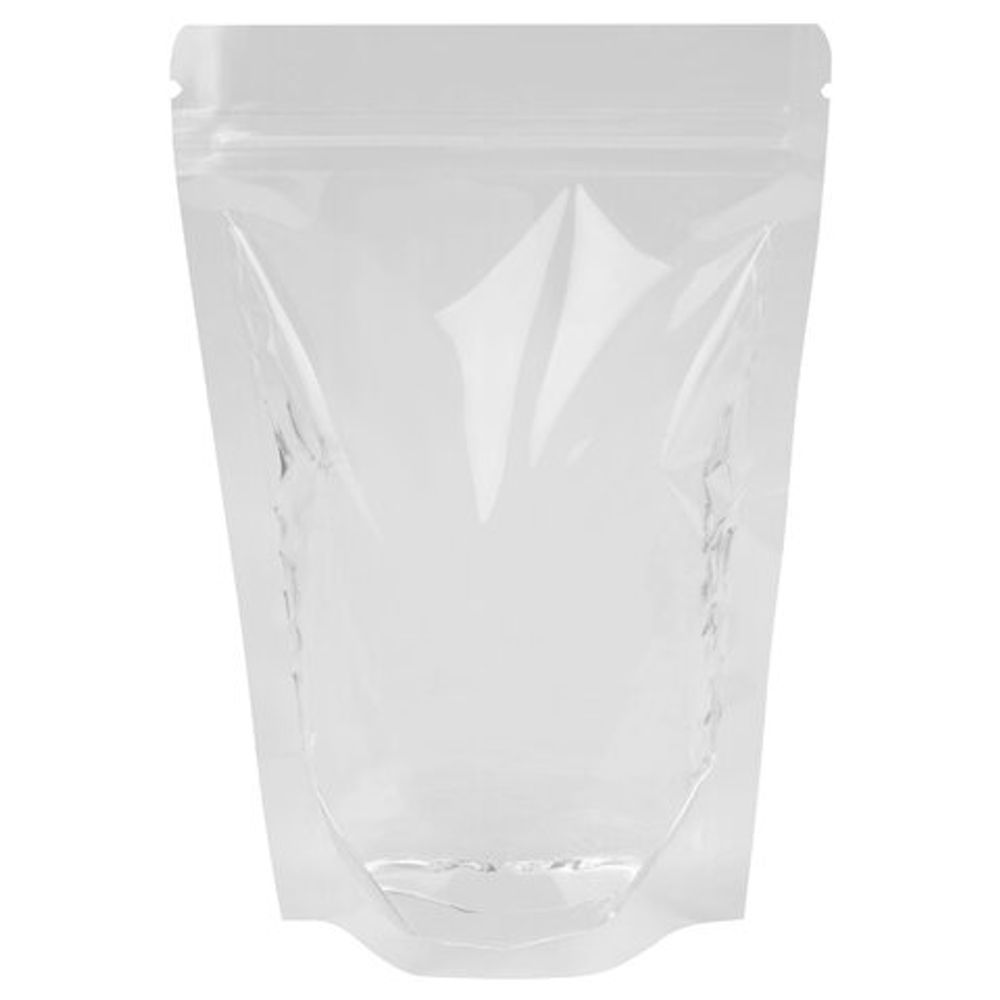 Пакеты дой-пак с замком ZIP LOCK, прозрачные, 180х260 + 40 мм, КОМПЛЕКТ 100 штук, 70 мкм, BRAUBERG, 700699