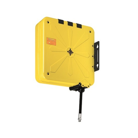 Катушка закрытая для раздачи масла 150 бар, шланг 15 м, диаметр 1/2", поворотная, ECODORA (Италия)