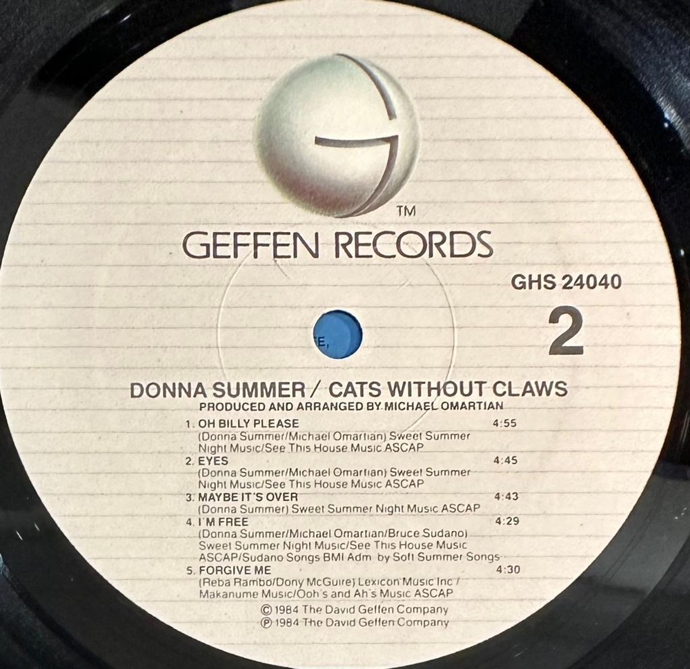 Donna Summer - Cats Without Claws (США 1984г.)