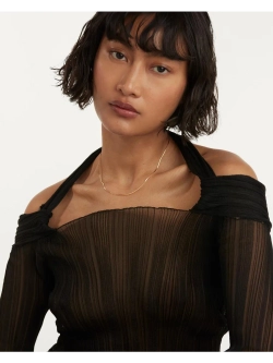 Колье Snake серебро 925 пробы покрытое золотом