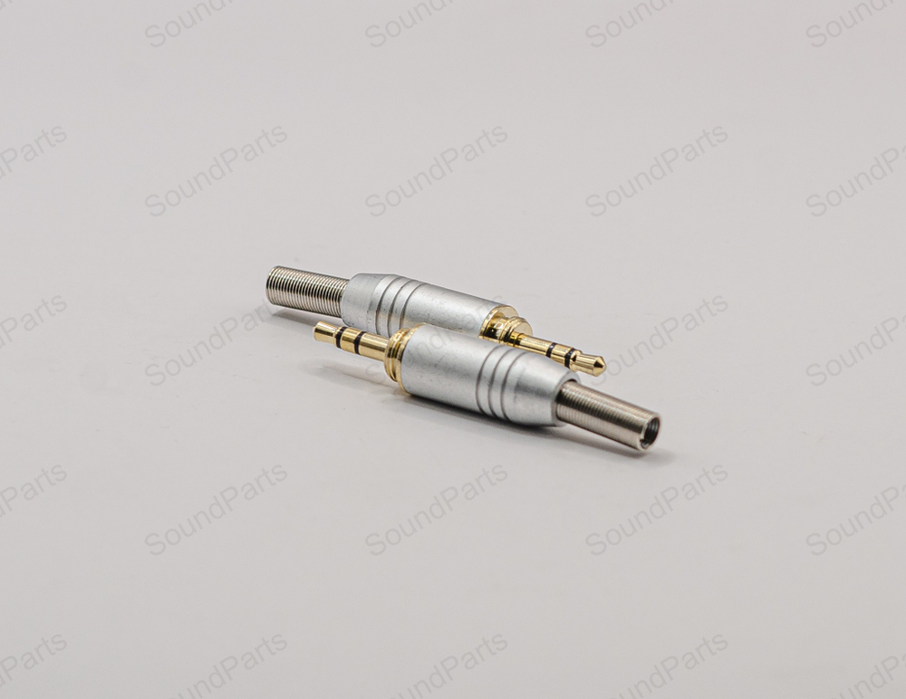 Mini Jack 3,5 mm с наружной резьбой (Серебристый)