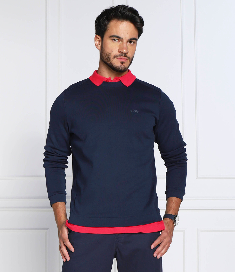 Худи Salbo Curved BOSS GREEN - темно-синий(50474192)