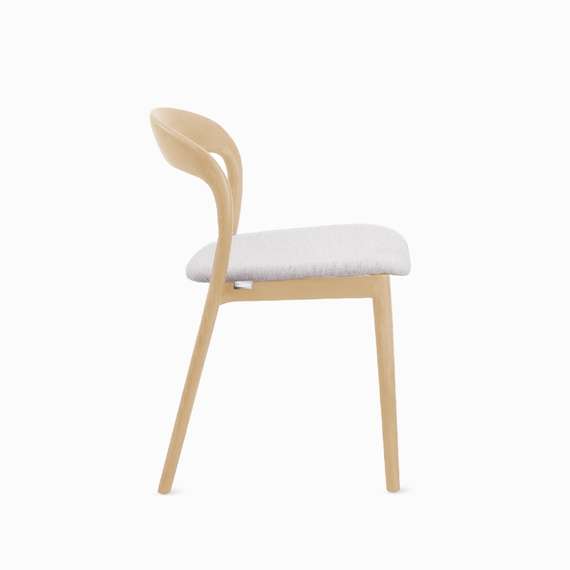 Стул Esse Soft, бук, светло-серое сиденье