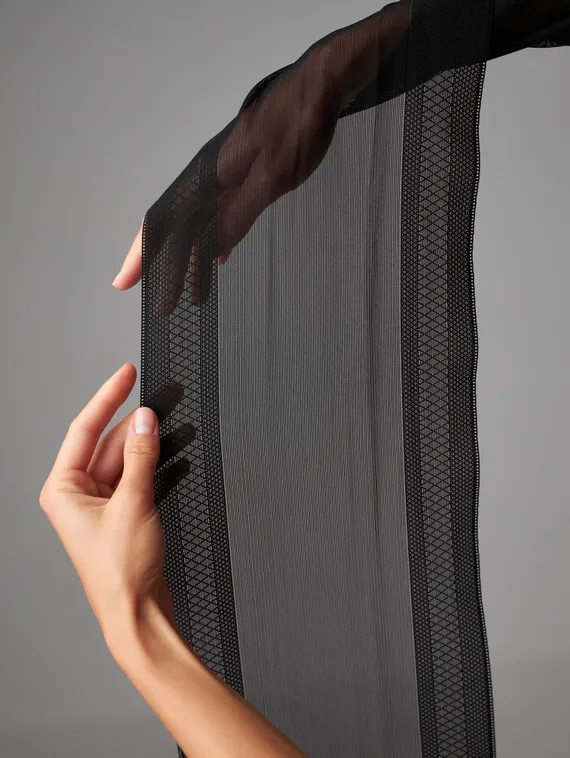 03-217 Кружево-сетка 18,5 см, черный 170