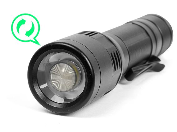 Фонарь подствольный Ручной фонарь Skywoods WILD 1800 люмен, USB-Type C, холодный свет, IP67