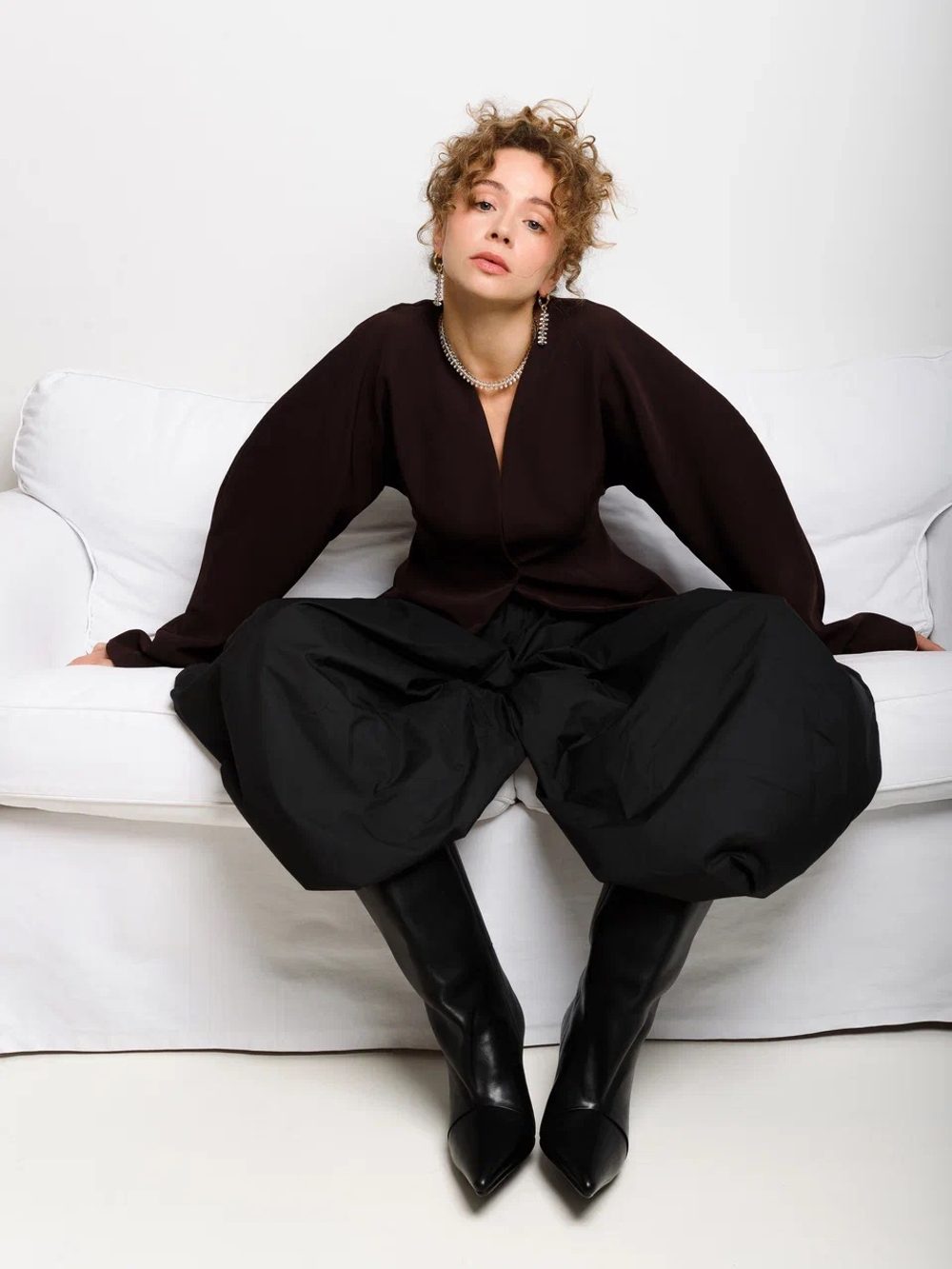 Чокер "Plane" горный хрусталь Multicolor