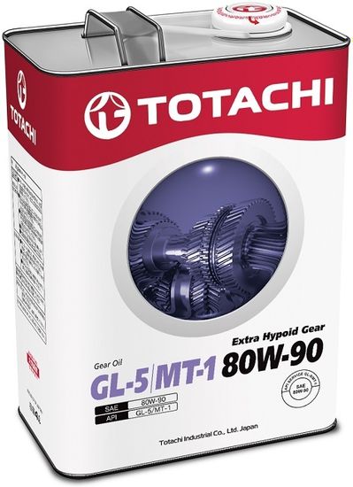 Extra Hypoid Gear 80W-90 GL-5 / MT-1 TOTACHI масло трансмиссионное для МКПП  (4 Литра)
