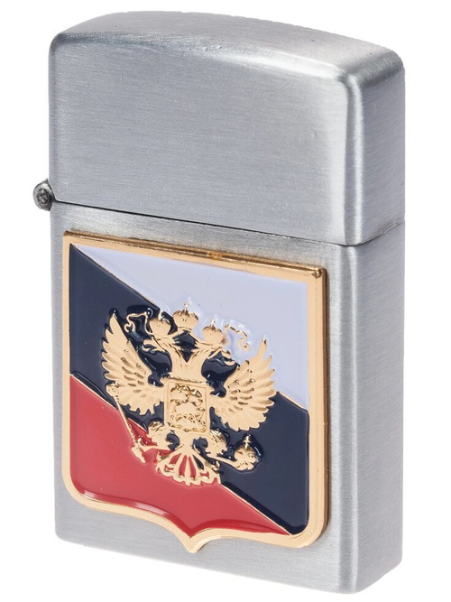Патриотическая газовая зажигалка "Россия" Газовая Zippo
