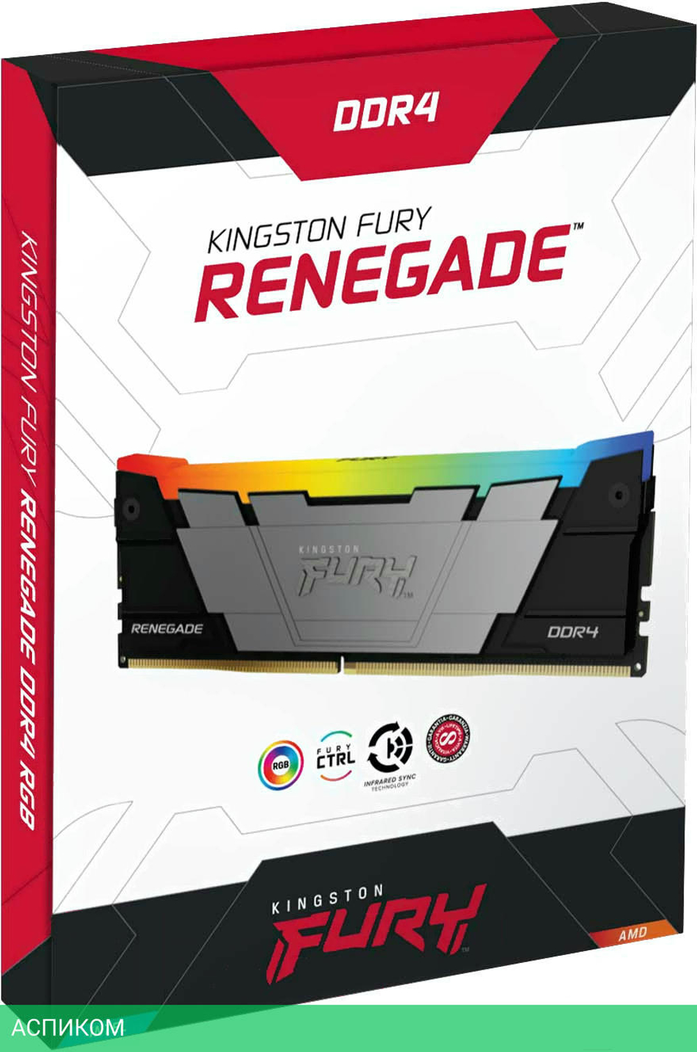 Оперативная память Kingston Fury Renegade RGB 32GB DDR4 (KF432C16RB2A/32)