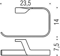 Держатель для полотенца кольцо  Colombo Alize B2531 хром