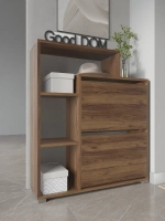 Обувница в прихожую тумба закрытая с полками