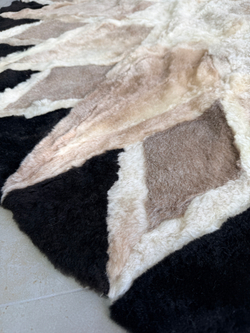 Ковер шкура натуральная овчина меховой