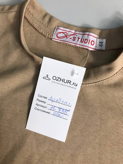 Топ A-STUDIO короткий, в рубчик, повседневный 44 размер