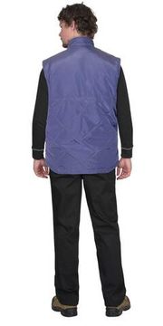 Жилет утепленный "Сириус-Европа" (индиго/голубой)