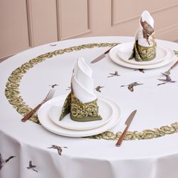 НАБОР САЛФЕТОК ИЗ 2-Х ШТ "ОХОТА" 40Х40СМ, ТВИЛ,100% ХЛОПОК, СОБАКА