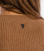 хлопковое платье DONDUP - made in Italy - коричневый(DA228 M00789D SZA)