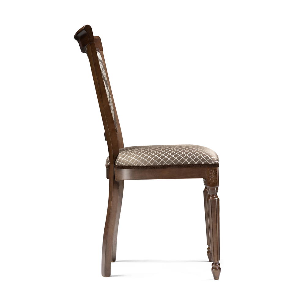 Стул деревянный Woodville Байона орех, ромб, ножки орех