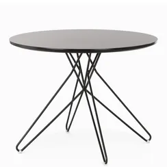 Кофейный стол Bug Ø60х45 см, черный мрамор