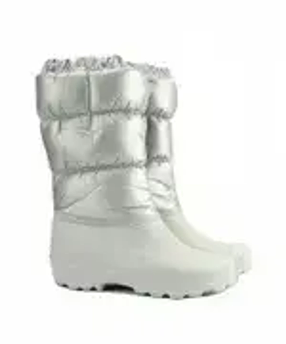 Сапоги женские из ЭВА с комбинированным верхом -20, Д426 (жемчужный, 37-38)