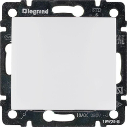 77 4406 Выключатель 1 клавишный проходной 10 шт белый