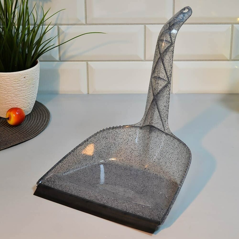 Совок с высокой ручкой "Grenada" (гранит светло-серый)