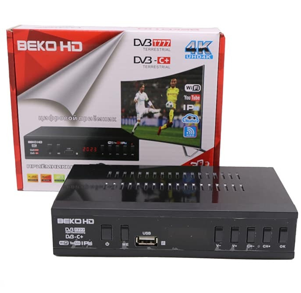 Цифровая ТВ приставка DVB-T-2 BEKO 005 (Wi-Fi) + HD плеер