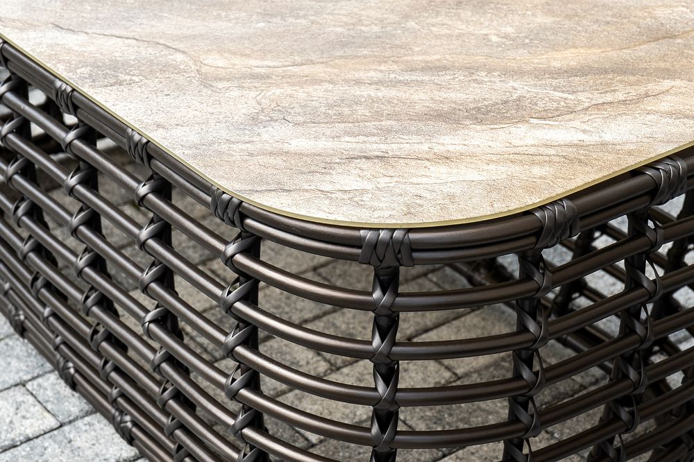 "Ницца" лаунж-зона из искусственного ротанга, цвет бронзовый