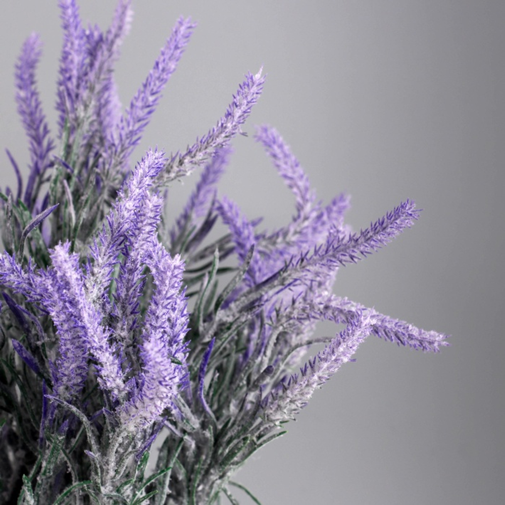 Искусственный цветок в горшке «Лаванда культурная экстра», 8×21 см, сиреневый