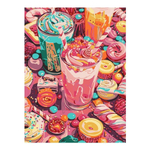 Картина по номерам 30*40см "Мир сладостей" (на подрам.) (Lori)