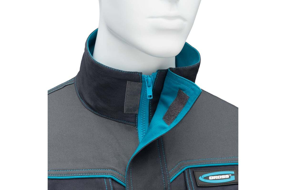 Куртка профессиональная рабочая GROSS хлопок/спандекс, XXXL 90436