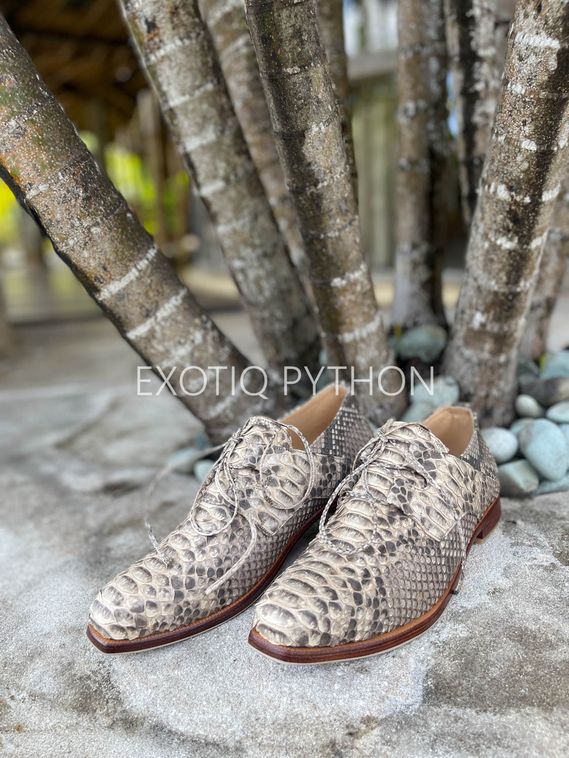Мужские туфли из кожи питона  SH-162