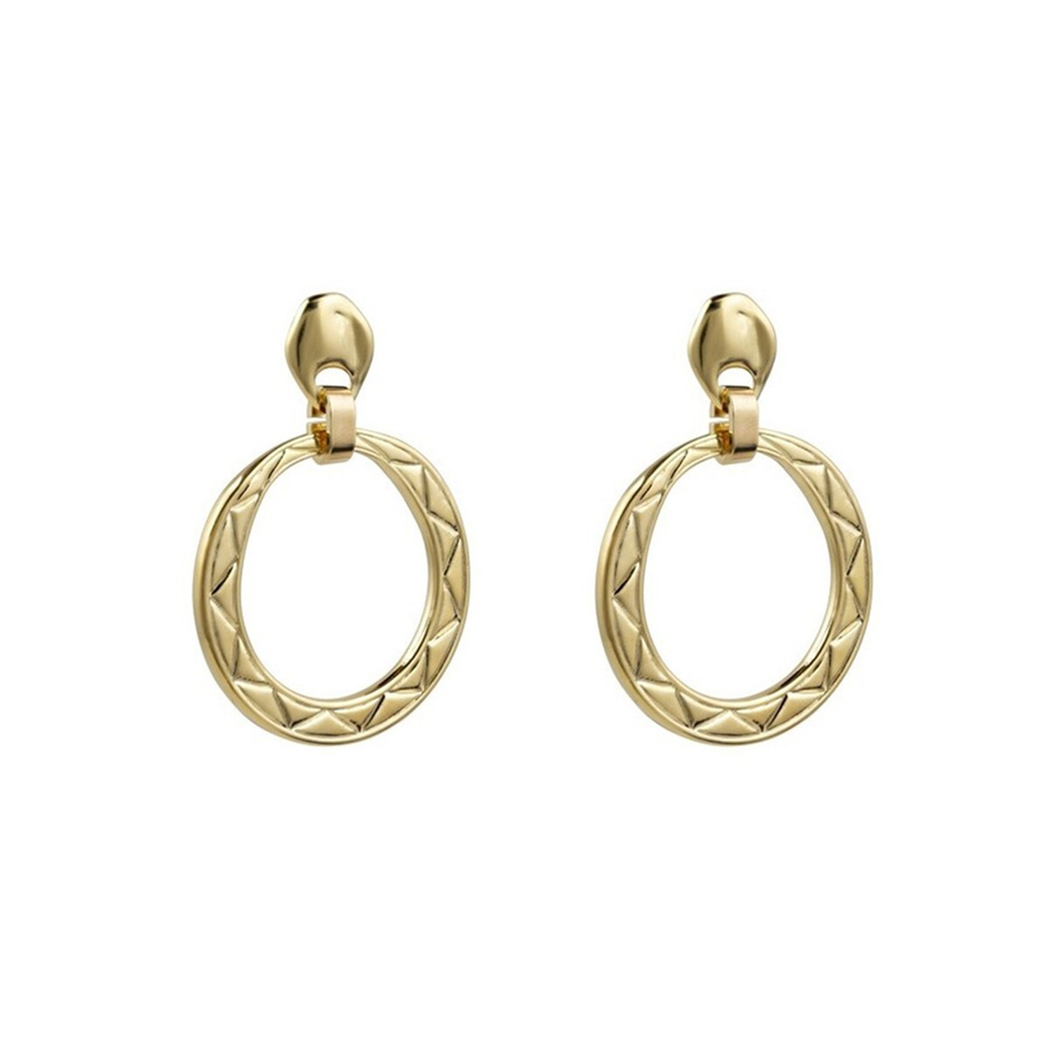 Серьги-кольца Ciclon с золотым покрытием Anochecer Oro AORO683