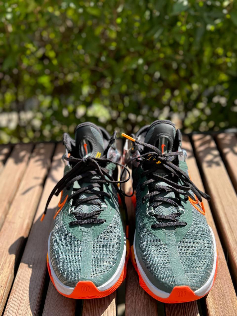 NIKE AIR ZOOM G.T. JUMP 2 EP (VINTAGE GREEN/SAFETY ORANGE VERT VINTAGE/ORANGE SECURITE) 9,5