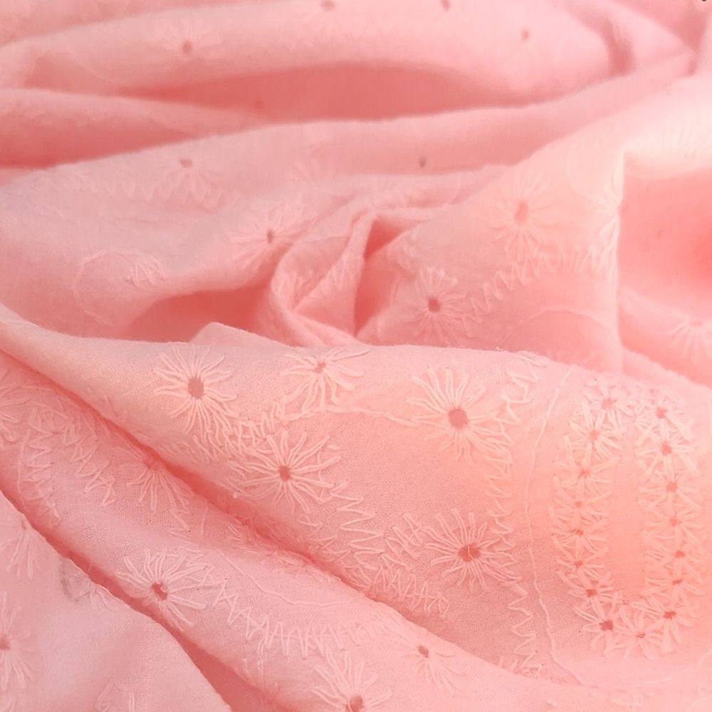 Батист шитьё "Узоры с веточками"