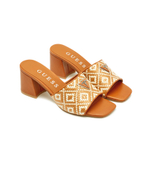 Шлепанцы кожаные gables3 Guess - коричневый(FLGGA3 ELE03)