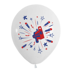 Воздушный шар с гелием, 1шт., М12/30см, Веселуха "С Днем Рождения! Бластеры"