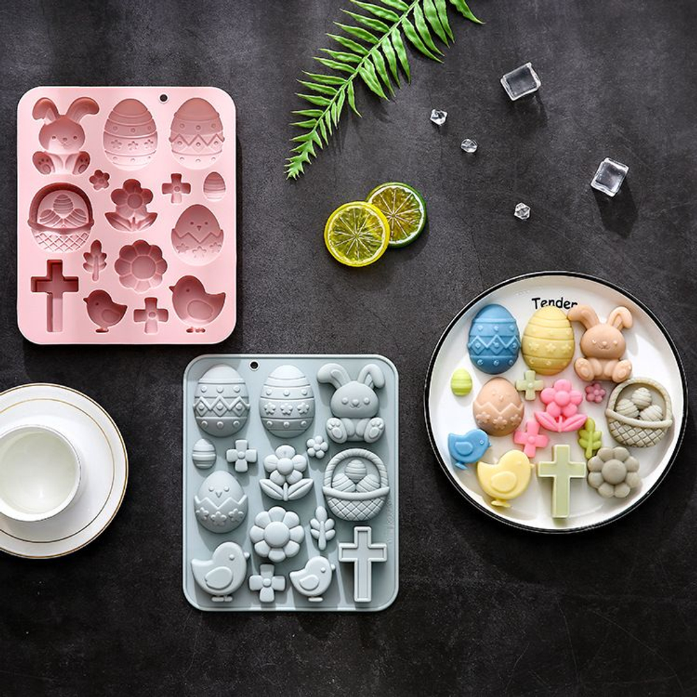 Форма силиконовая «Светлый праздник Пасхи» 15 ячеек