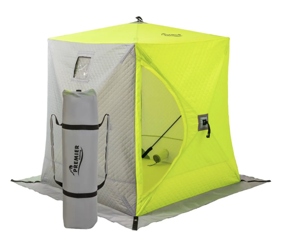 Зимняя утепленная палатка Куб 1,5х1,5 yellow lumi/gray [186983]