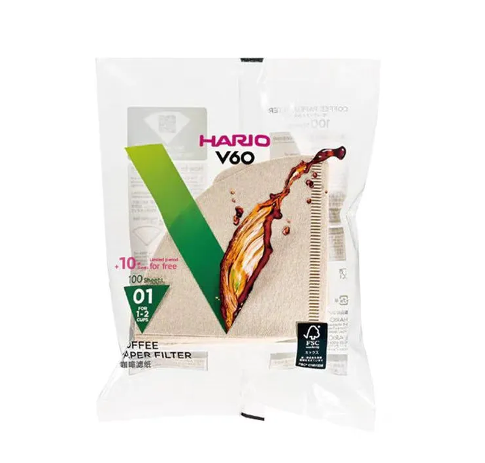 Фильтры Hario V60 VCF-01-100W (Япония)