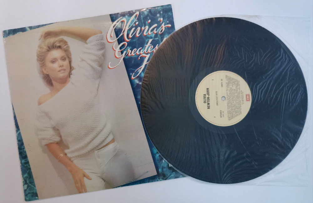 Винтажная виниловая пластинка LP Olivia Newton John Olivias Greatest Hits (UK 1982)