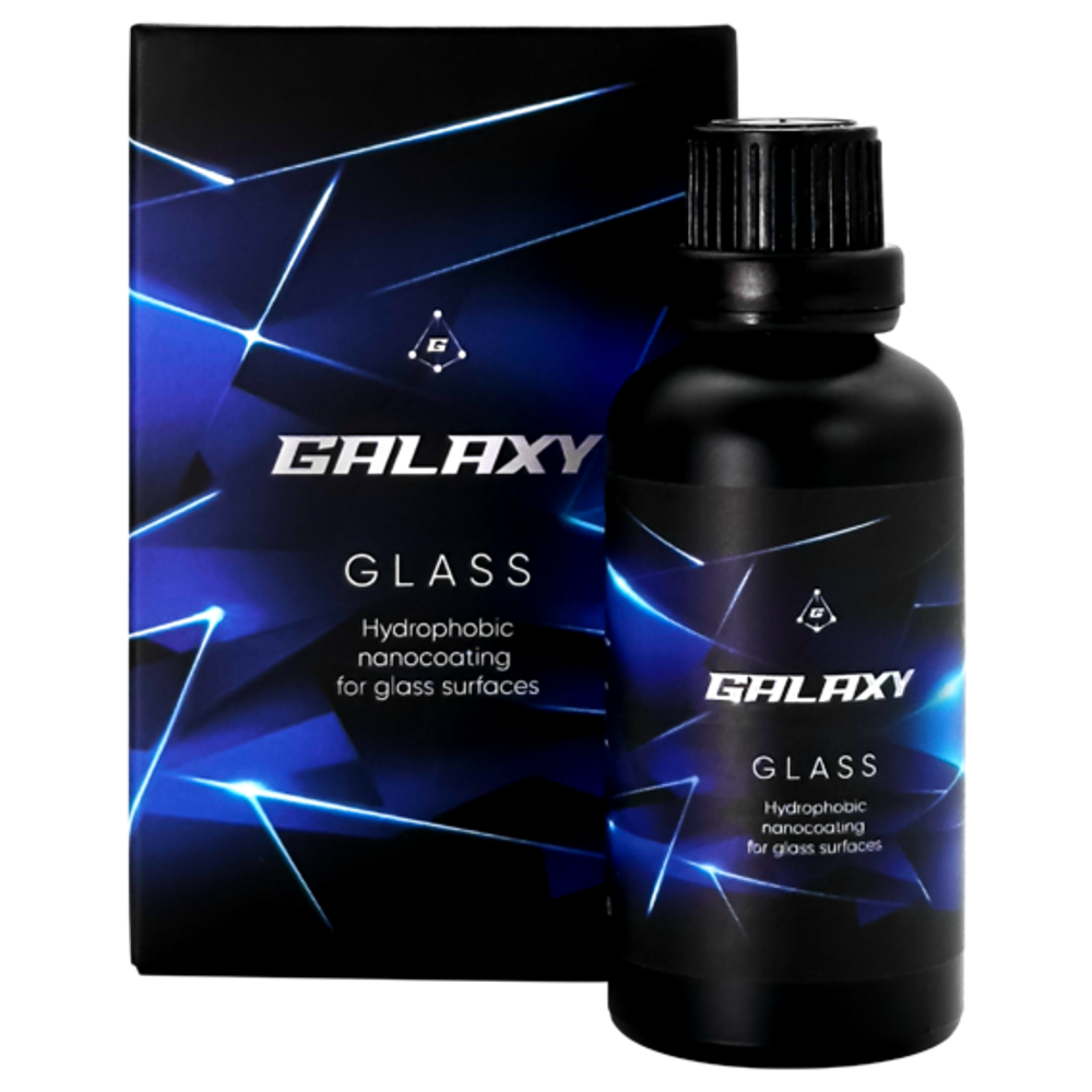 GALAXY - Glass, Гидрофобное нанопокрытие для стеклянных поверхностей, 50 мл
