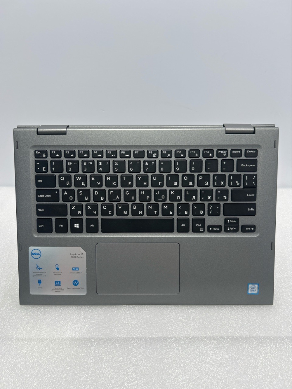 Ноутбук Dell Inspiron 5378 (5378-2063) 13"/Intel Core i3 7100U/RAM 4 GB/HDD 1000 GB/Intel HD Graphics 620/1920 x 1080 Touch/IPS/DOS/Подсветка кл-ры:LED/серый. Состояние: A2