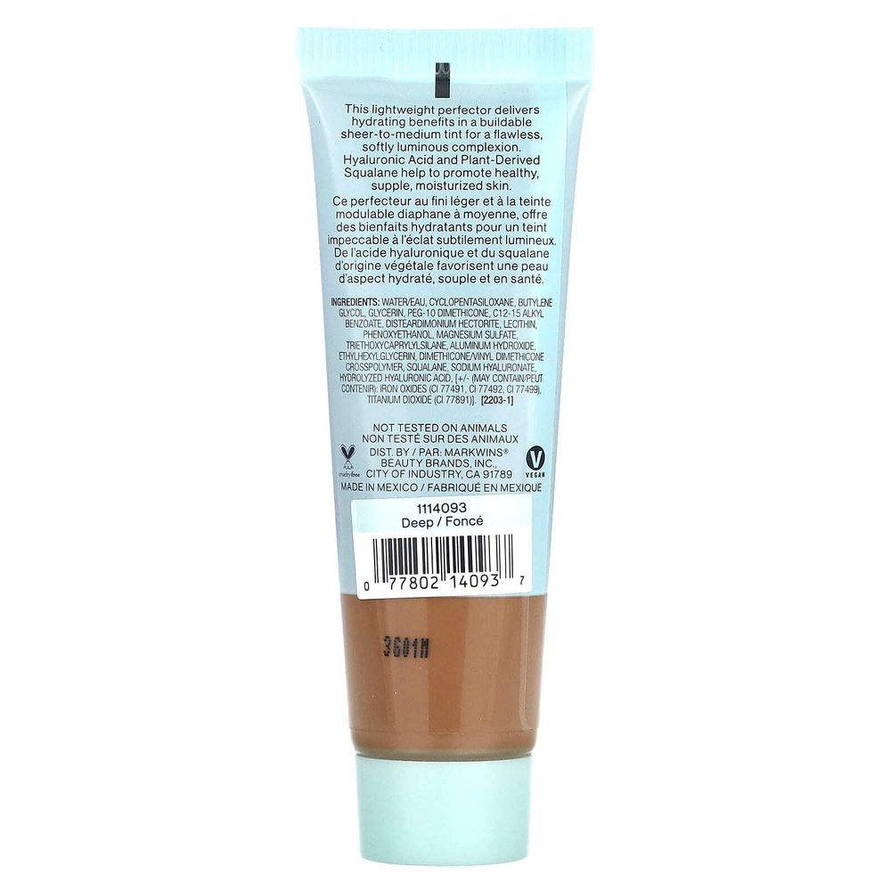 wet n wild, Barefocus, увлажняющий крем с оттенком, 1114093 Deep, 27 мл (0,91 жидк. унции)