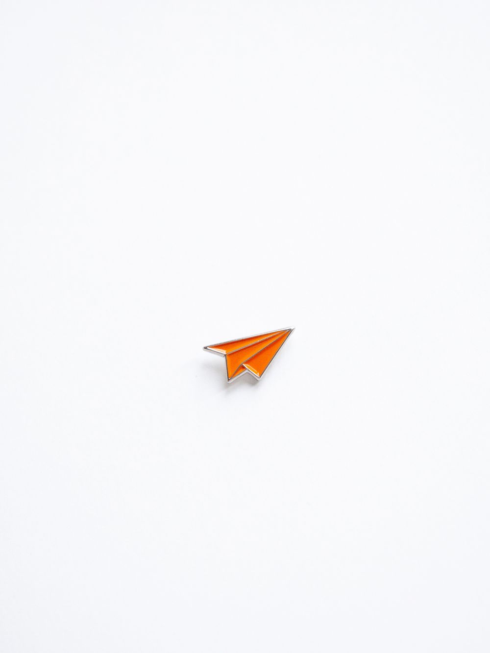 Значок For Kings Only Бумажный Самолётик оранжевый