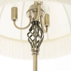 Citilux Базель CL407931T Торшер бронза со столиком и бежевым абажуром