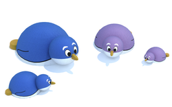 Резиновая фигура 3D Пингвинчик для детских площадок