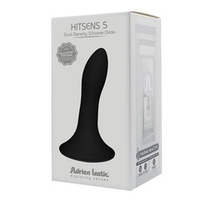 Черная анальная пробка 12,9см двойной плотности Adrien Lastic Hitsens 5